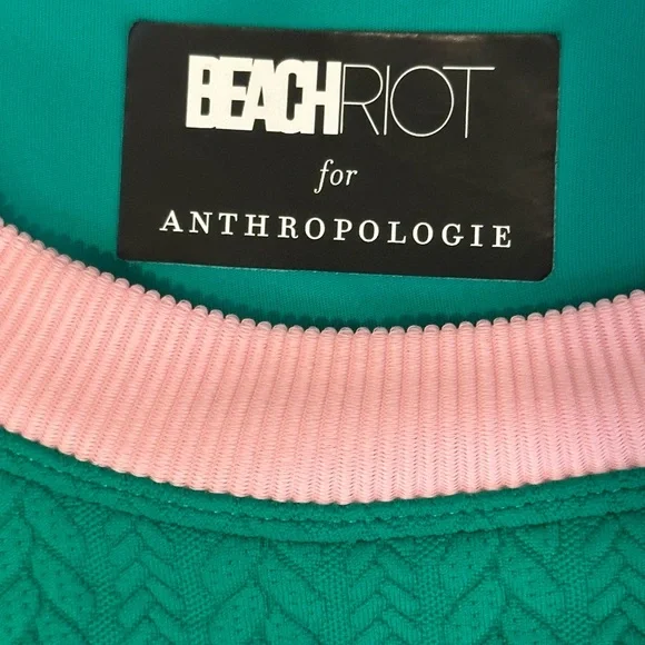 Beach Riot by Anthropologie Teal and Pink Knit Tennis Set - Picture 8 of 10